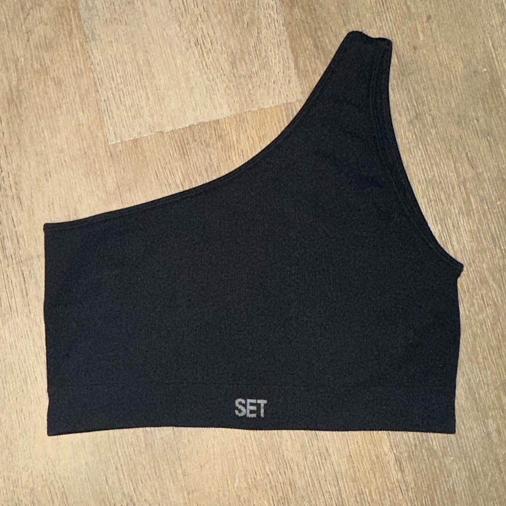 SET ACTIVE SCULPTFLEX ribbed one shoulder bra